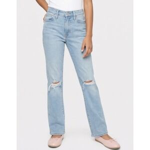 Levi's Wedgie Straight Women's High Waisted Distressed Light Wash Jeans Size 26